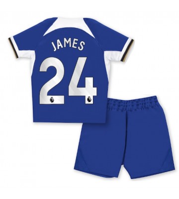 Maillot de foot Chelsea Reece James #24 Domicile enfant 2023-24 Manches Courte (+ pantalon court)